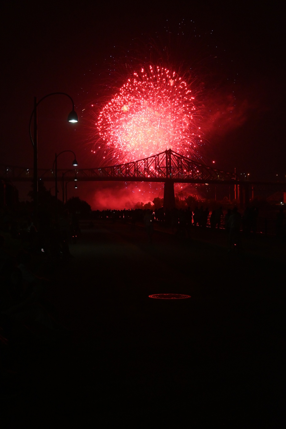 Fireworks By The Bridge